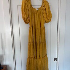 Boutique Mustard Bouncy Dress